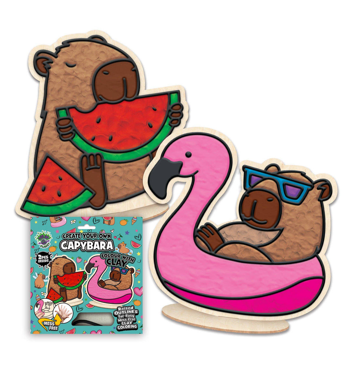 Capybara Clay Colouring Kit