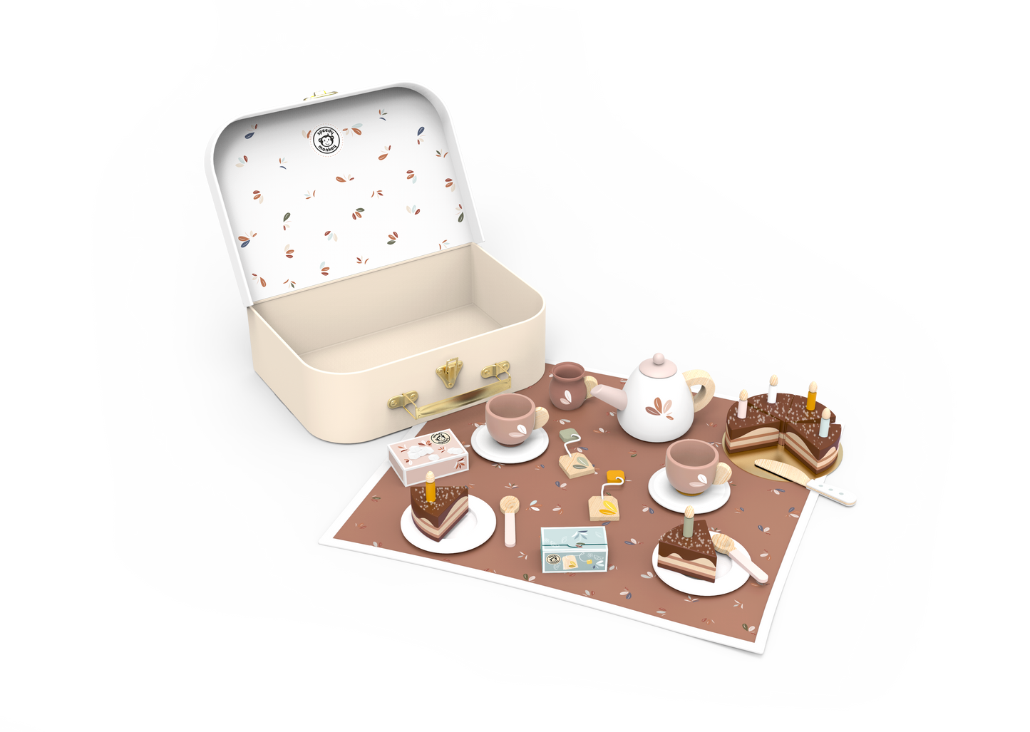 Speedy Monkey Birthday Tea Set (Wooden Toys)