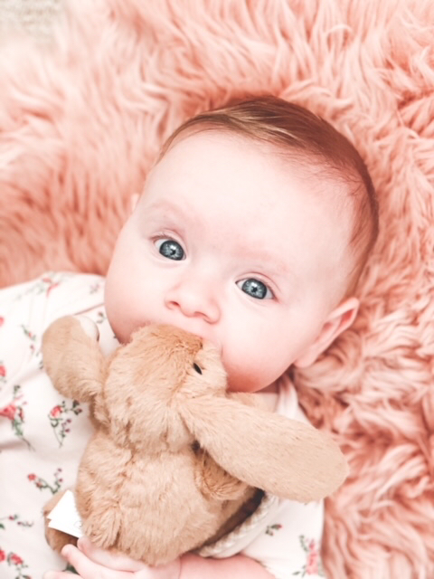 Bunny Baby Plush Soft Toy Soother Comforter Brown 29 X 29CM