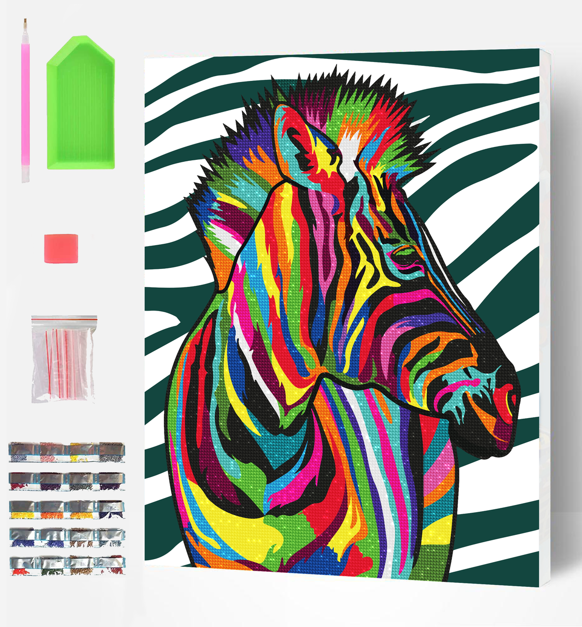 Zebra Diamond Painting Craft Set
