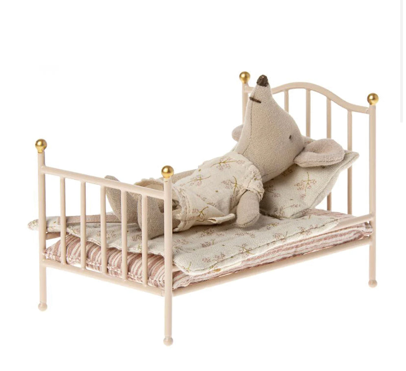 Maileg Mice Vintage Bed, Mouse Rose