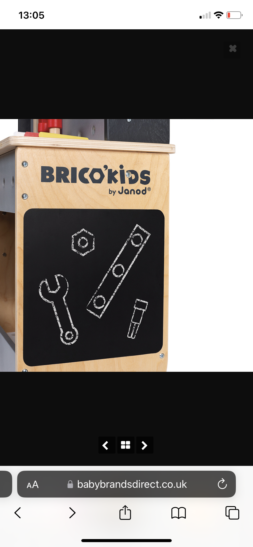 Janod Brico'Kids Reversible Workbench